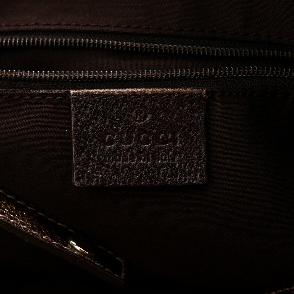 Monogram Medium Abbey Shoulder Bag Dark Brown