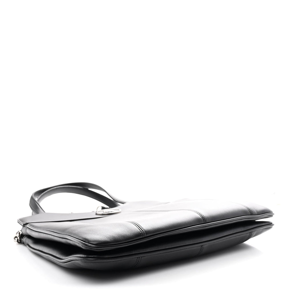 Calfskin Petite GG Medium Tote Bag Black
