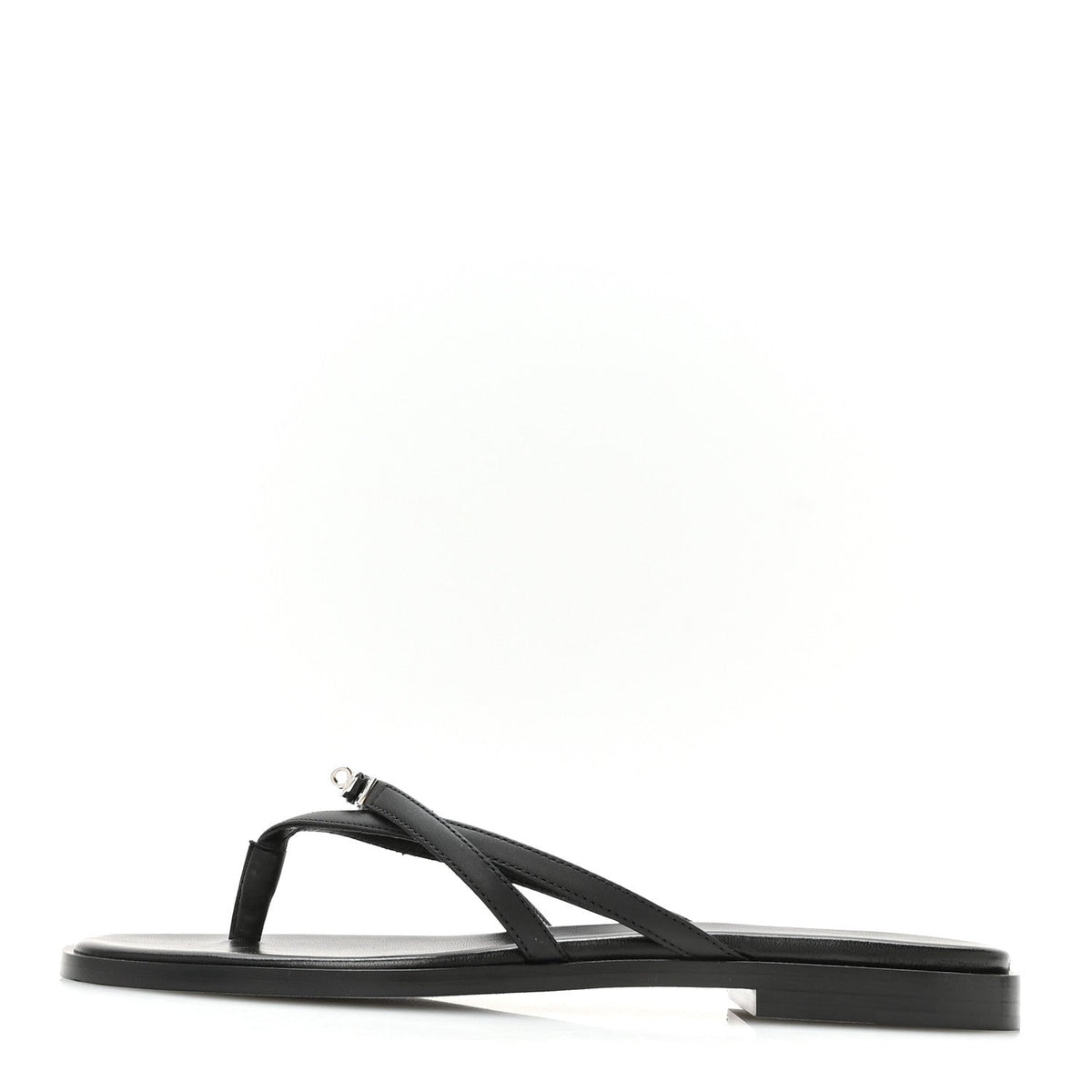 Calfskin Miss Sandals 37.5 Black