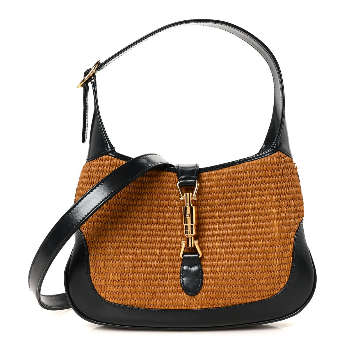 Straw Lux Boarded Dyana Lux Calfskin Small Jackie 1961 Hobo Natural Blue