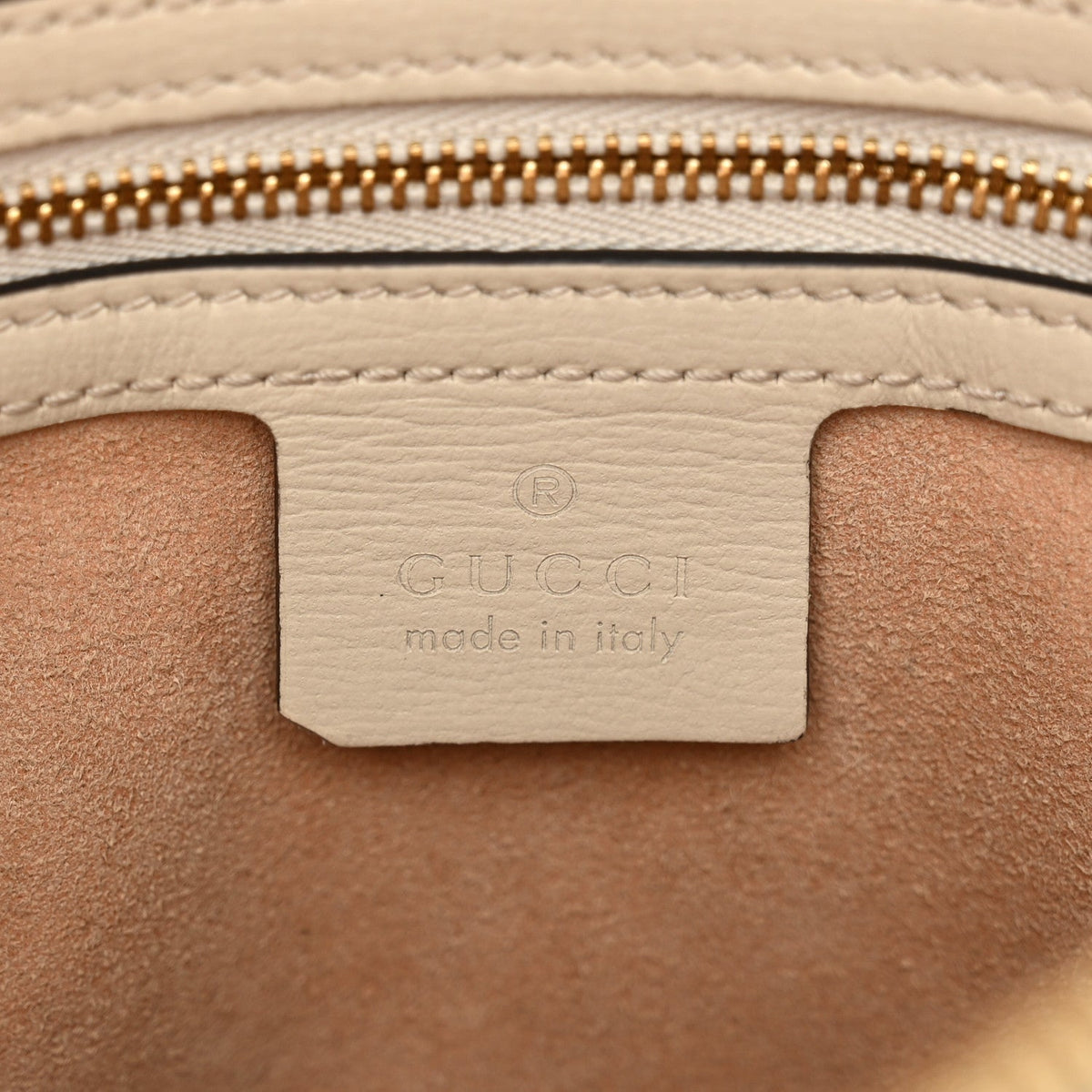 GG Supreme Monogram Small Horsebit 1955 Shoulder Bag Beige Mystic White