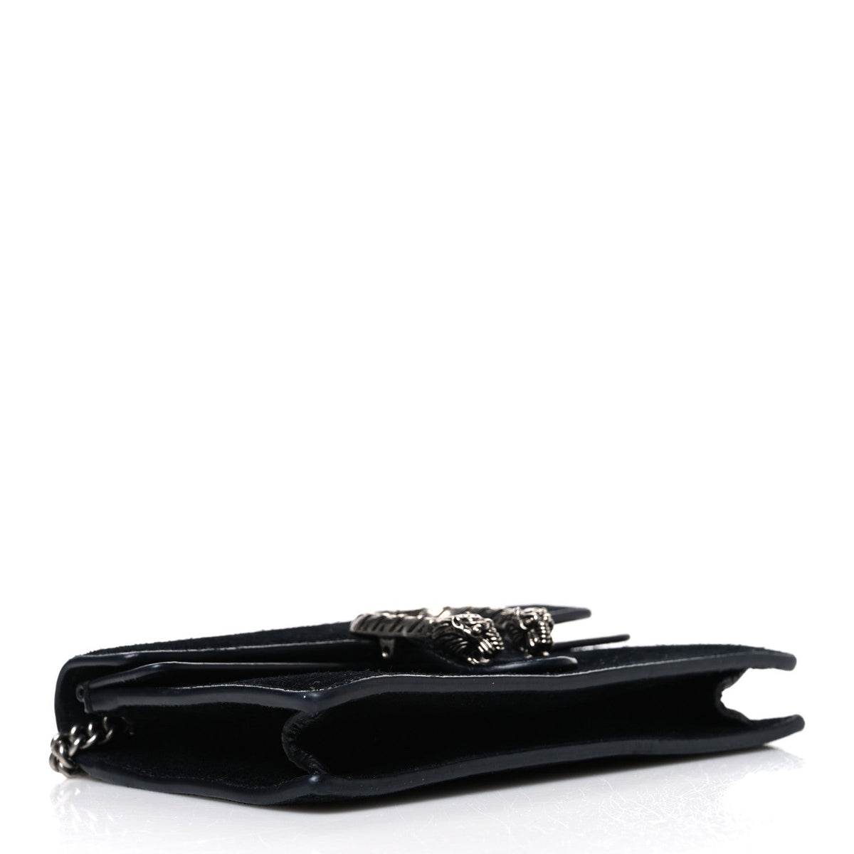 Suede Super Mini Dionysus Shoulder Bag Black