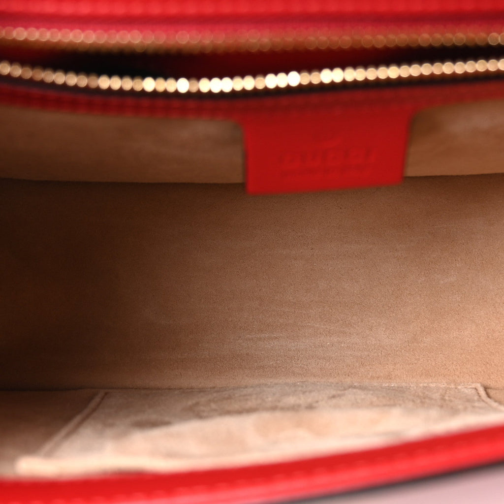 Calfskin Small Sylvie Shoulder Bag Hibiscus Red
