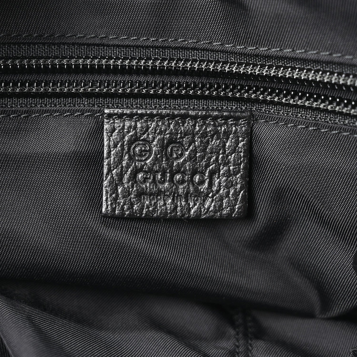 Nylon Monogram Double Buckle Flap Messenger Bag Black