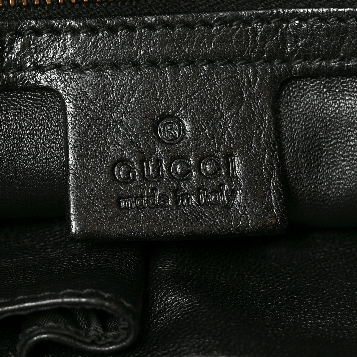 Snakeskin Large GG Running Tote Black