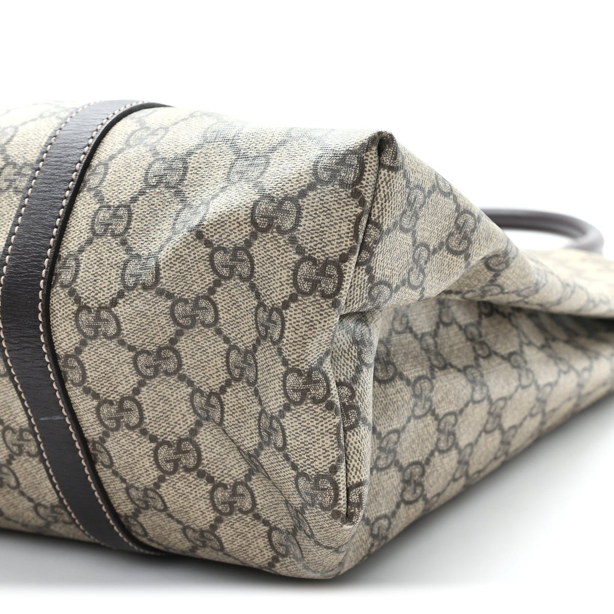 GG Plus Monogram Joy Vertical Tote Dark Brown