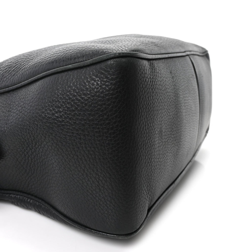 Pebbled Calfskin Medium Soho Bowler Black