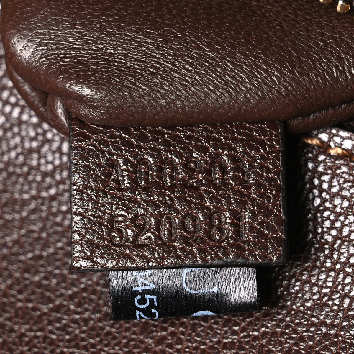 Monogram Medium Ristretto Horsebit Flap Shoulder Bag Sand Brown