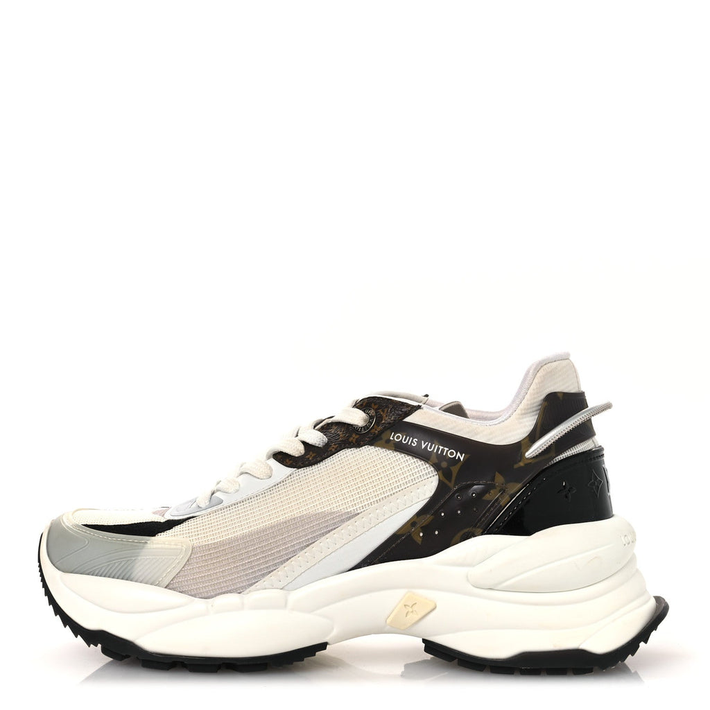 Monogram Calfskin Run 55 Sneakers 38 White
