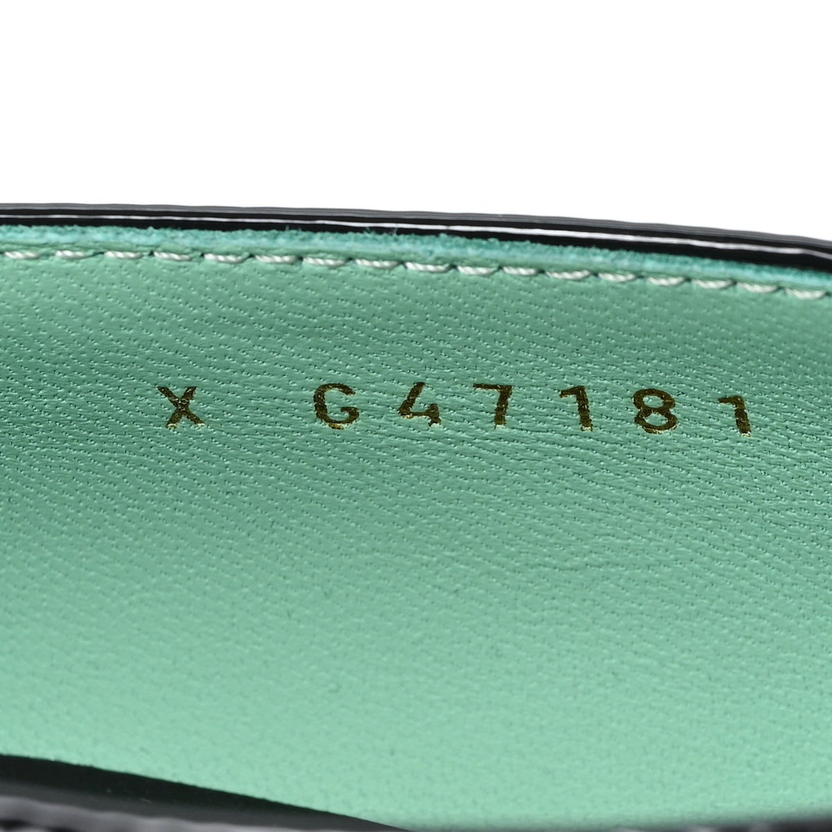 Crocodile Embossed Patent Calfskin Pumps 37 Green Black