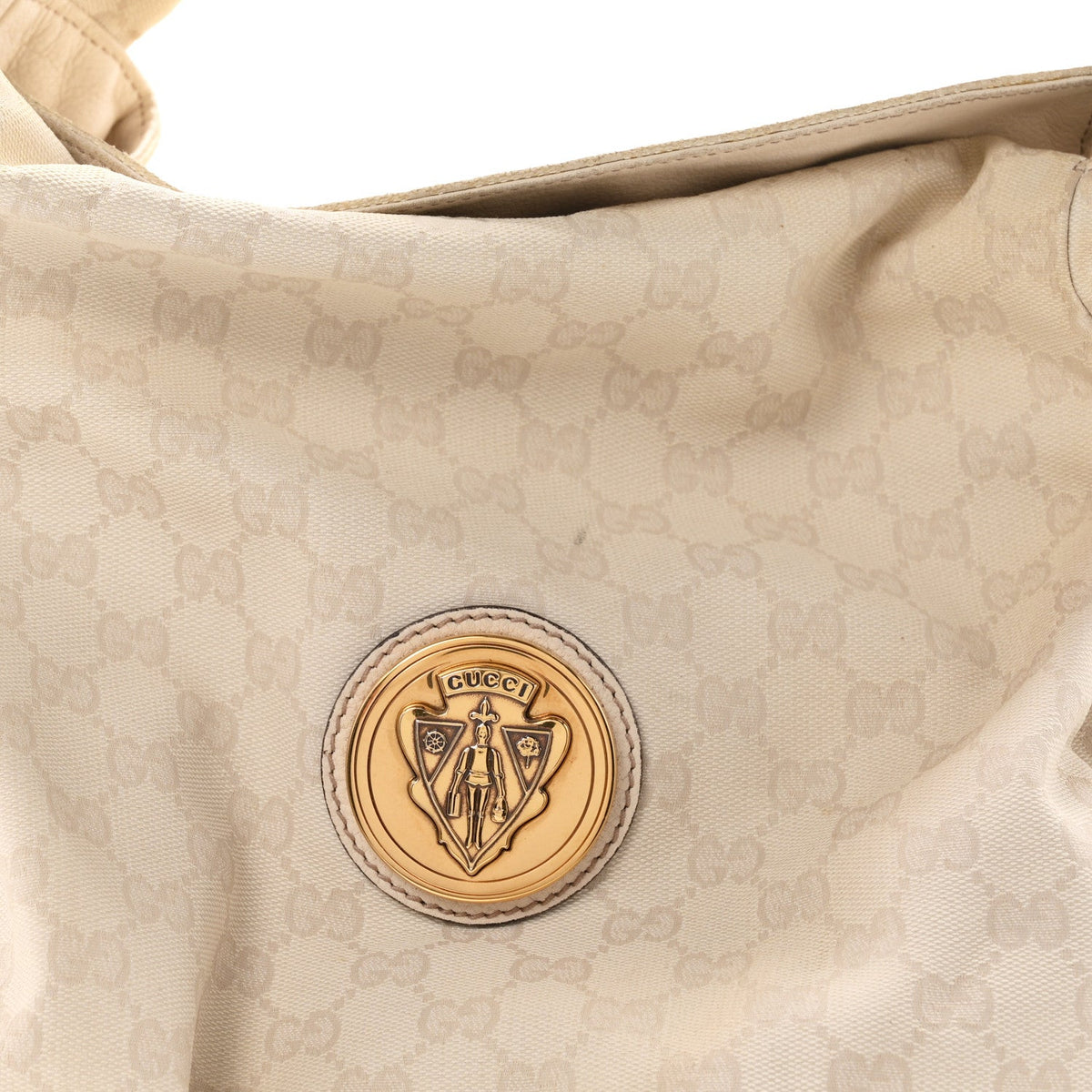 Monogram Medium Hysteria Tote  Off White