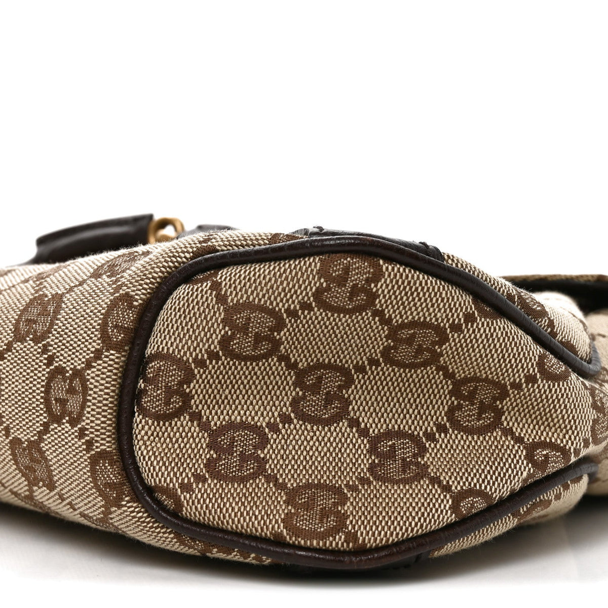 Monogram Horsebit Chain Flap Shoulder Bag Brown