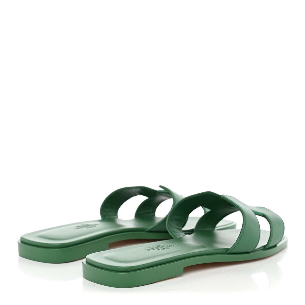 Calfskin Oran Sandals 36 Vert Electrique
