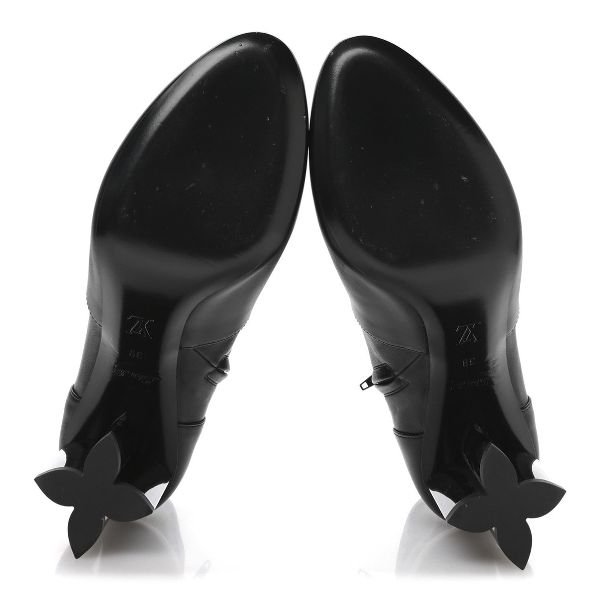 Calfskin Uniformes Silhouette Ankle Boots 39 Black