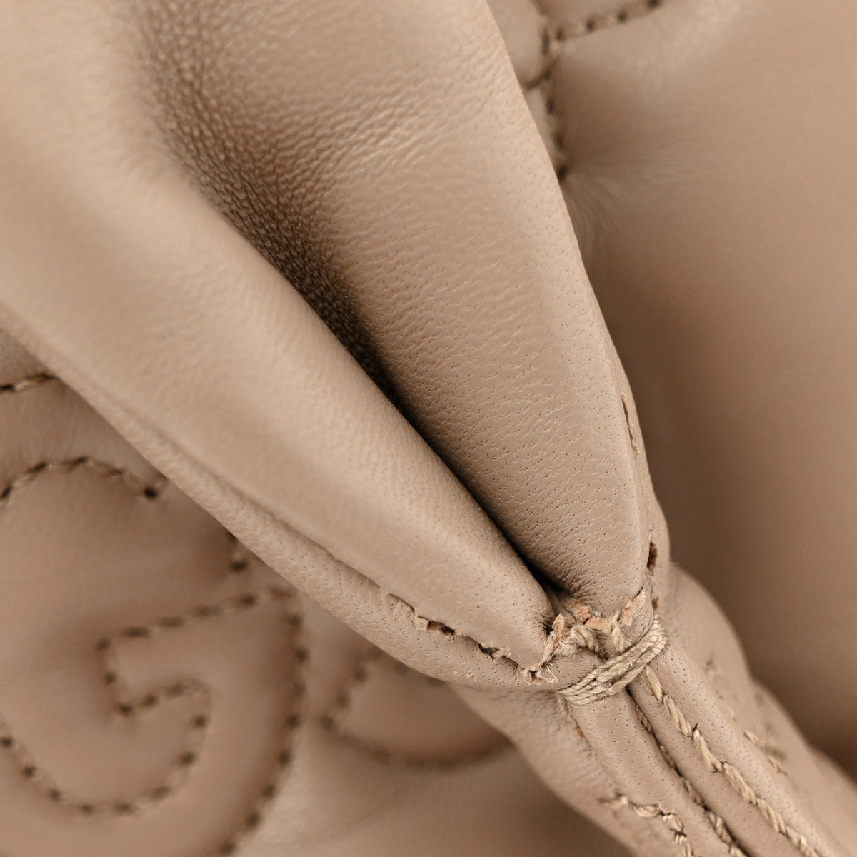 Calfskin GG Matelasse Large Tote  Beige