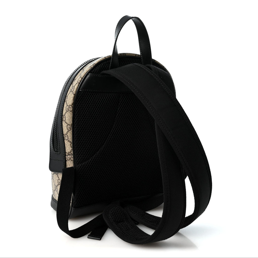 GG Supreme Monogram Small Eden Day Backpack Black