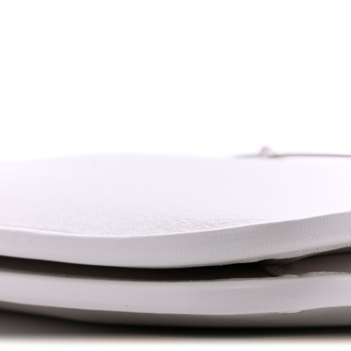 Calfskin Horsebit Slim Shoulder Bag White