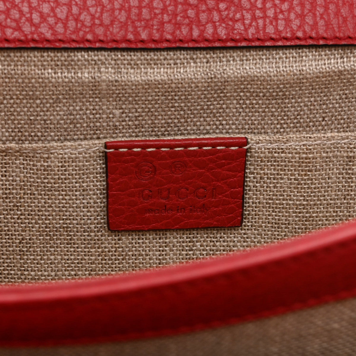 Dollar Calfskin Small Interlocking G Shoulder Bag Red