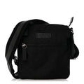 Nylon Monogram Mini Flat Messenger Bag Black