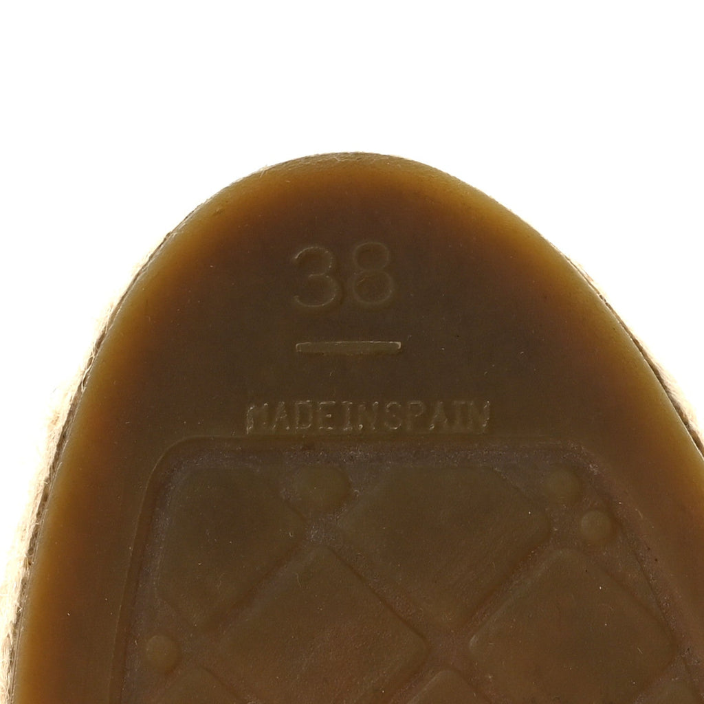 Tweed Lambskin CC Espadrilles 38 Pink