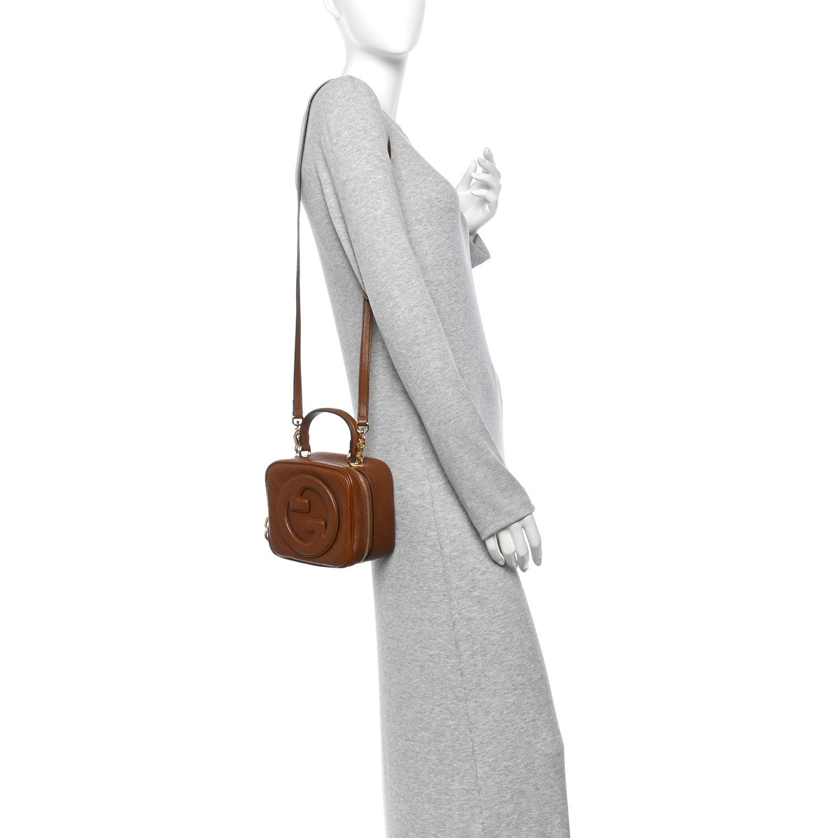 Sakai Be Green Calfskin Diagonal Stitched Blondie Top Handle Bag Cuir