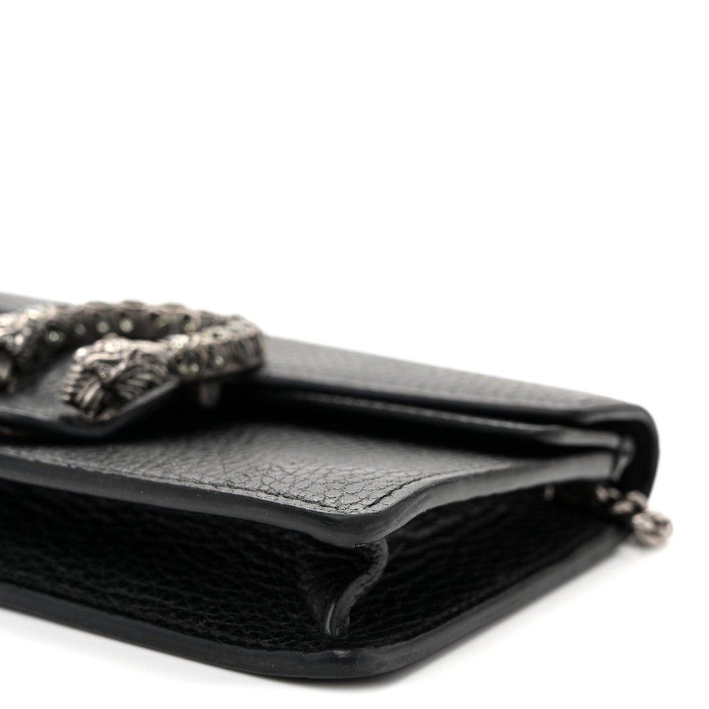 Calfskin Super Mini Dionysus Shoulder Bag Black