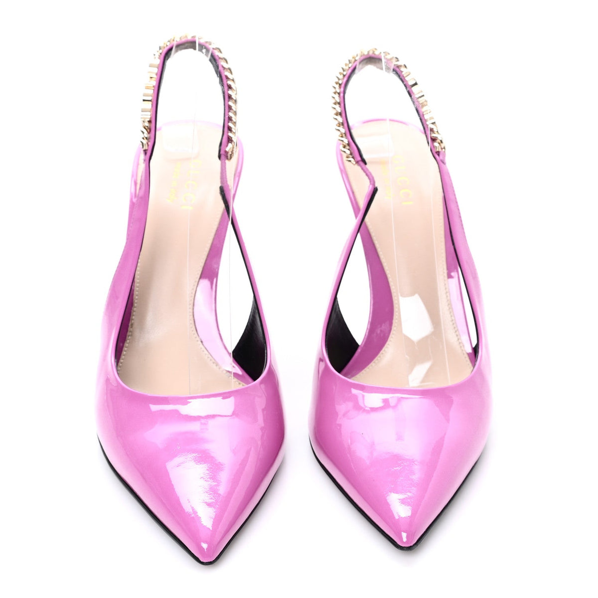 Vernice Crystal Nappa Charlotte Signoria 105 Slingback Pumps 40 Libre Pink