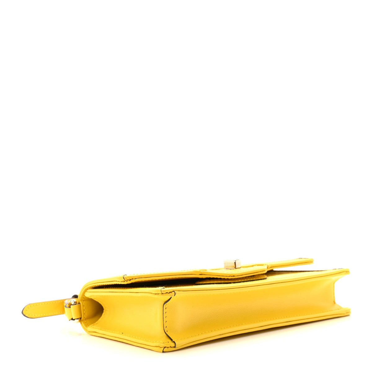 GG Monogram Scratch Lux Calfskin Mini Luce Shoulder Bag Yellow