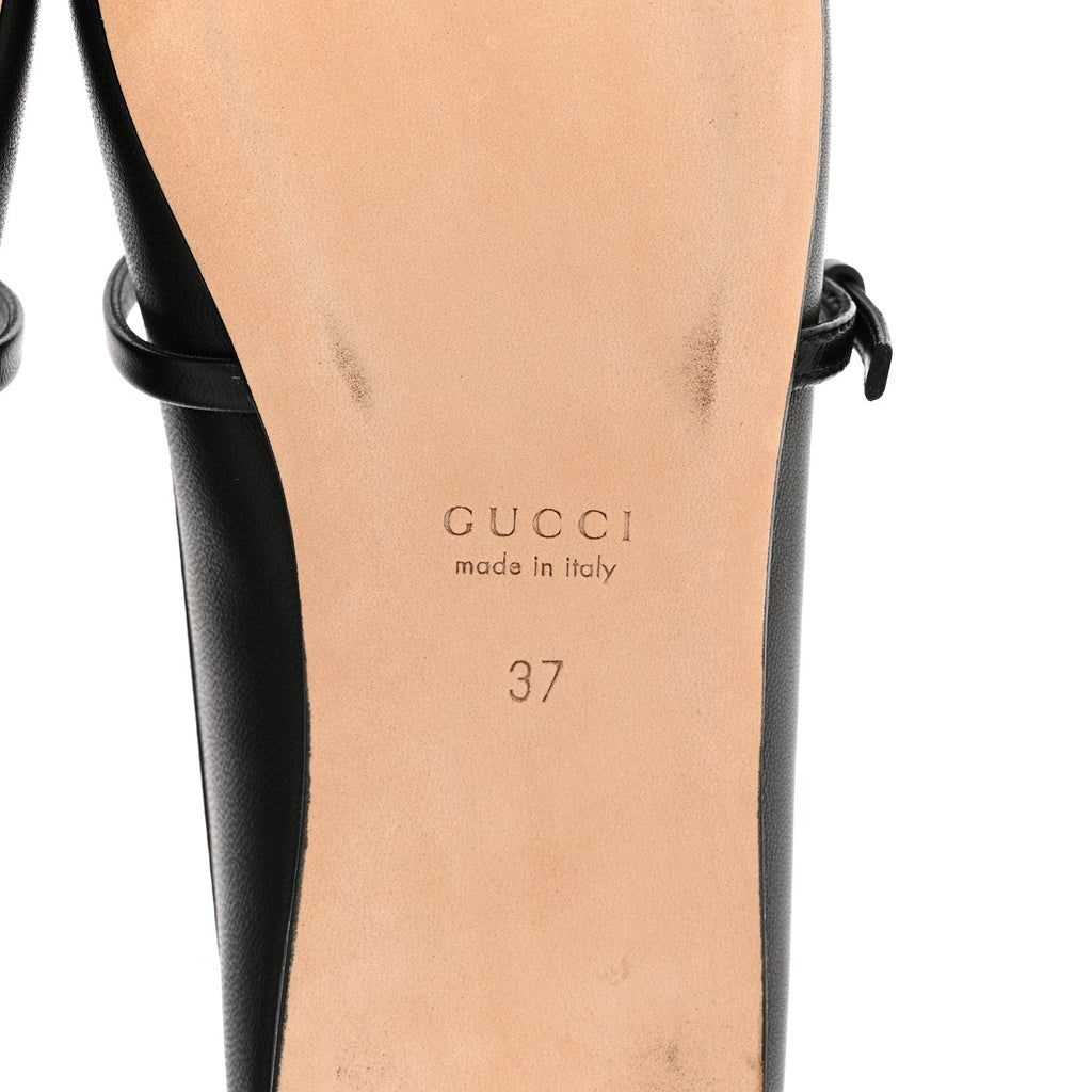 Calfskin Horsebit Ballet Mules 37 Black