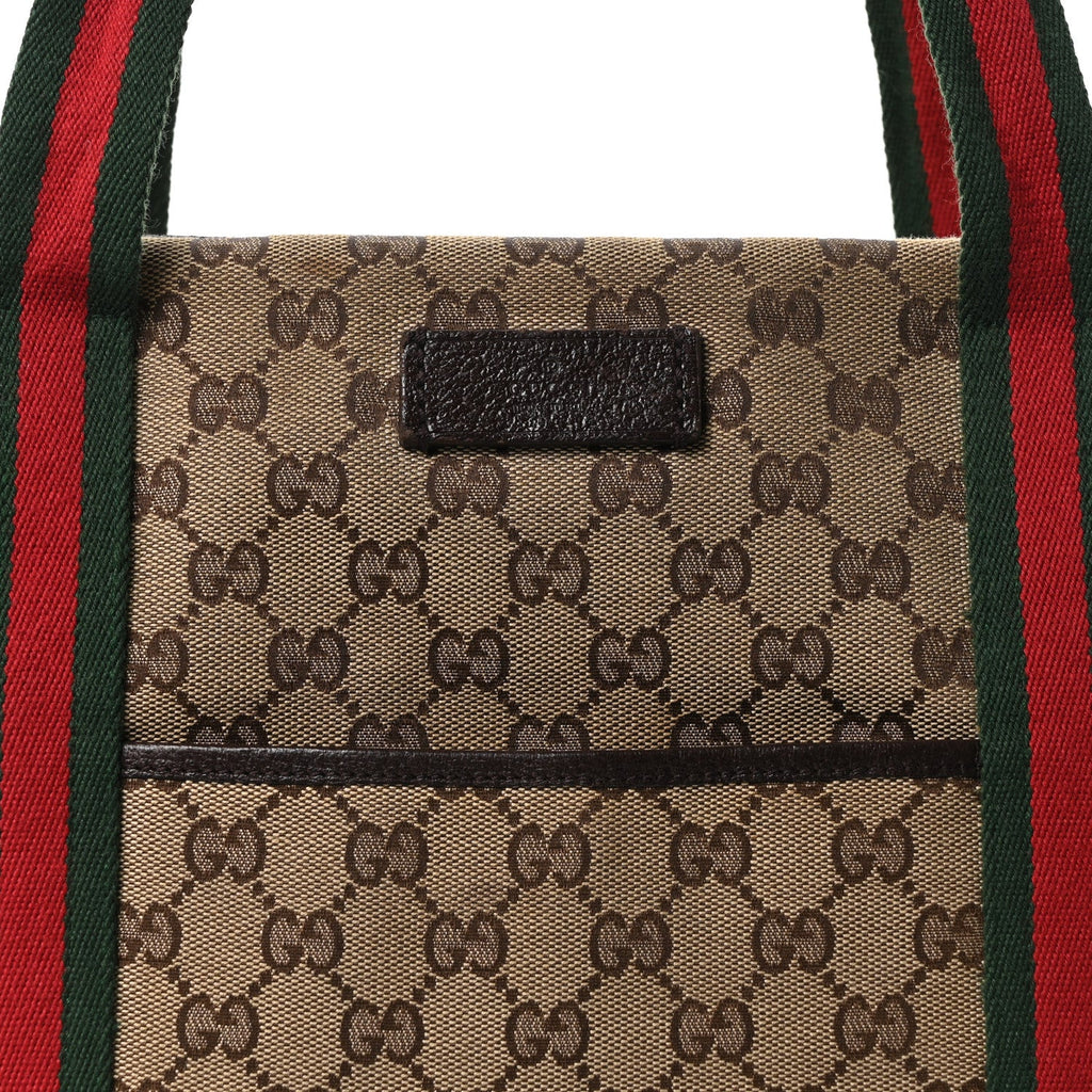 Monogram Web Carry On Tote Dark Brown
