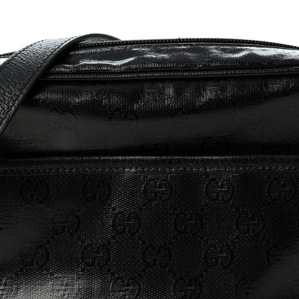 GG Crystal Monogram Mini Shoulder Bag Black