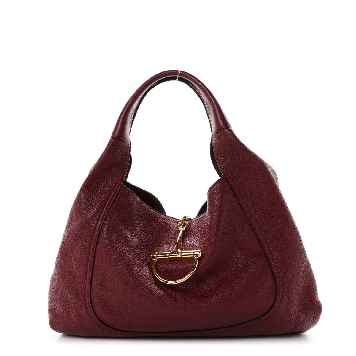 Grained Calfskin Softbit Maxi Shoulder Bag Rosso Ancora Red
