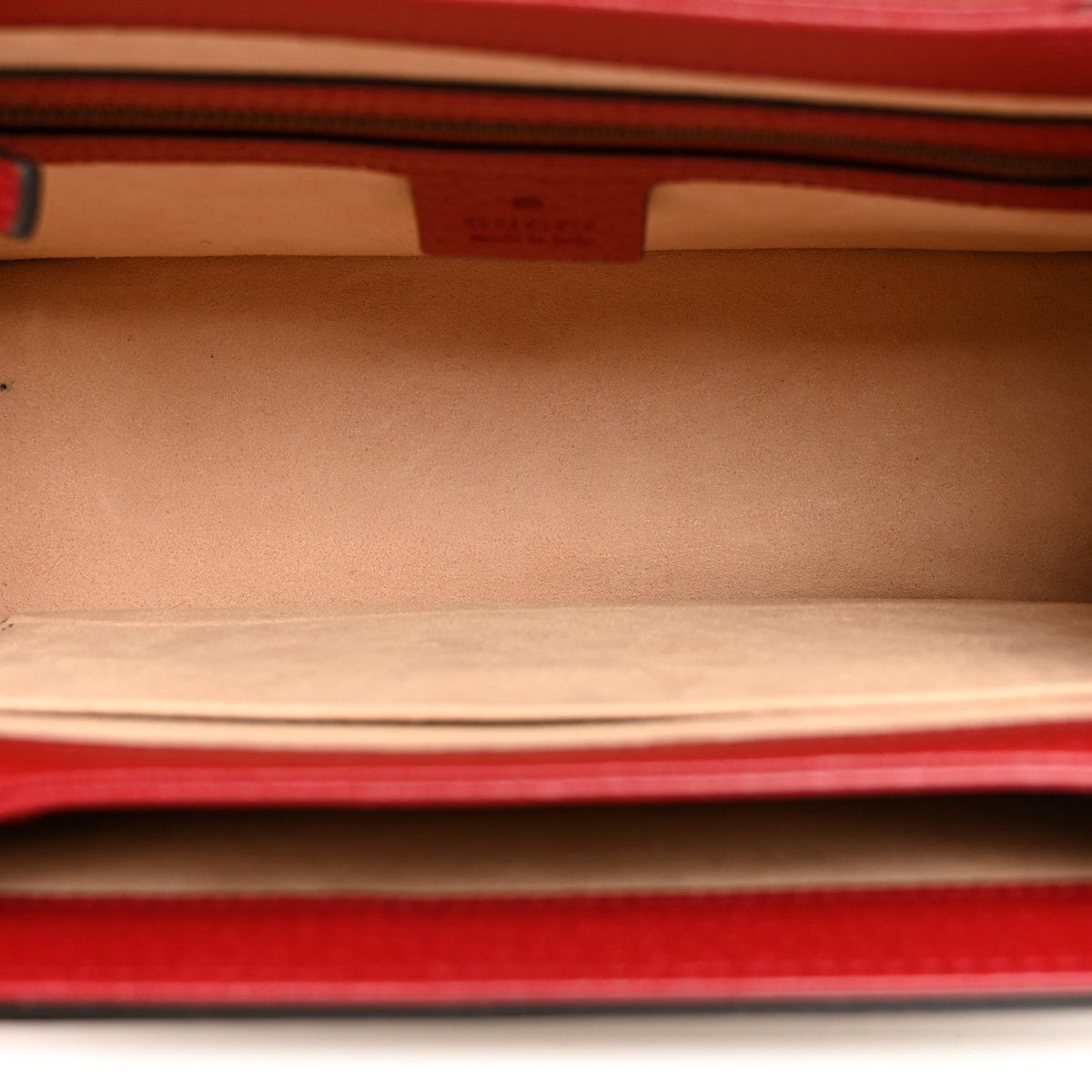 GG Supreme Monogram Small Queen Margaret Top Handle Bag Red
