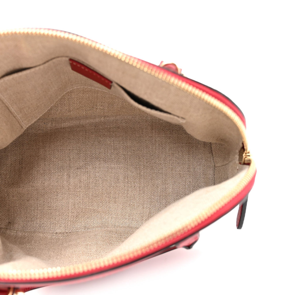 Soft Microguccissima Mini Dome Bag Rosso