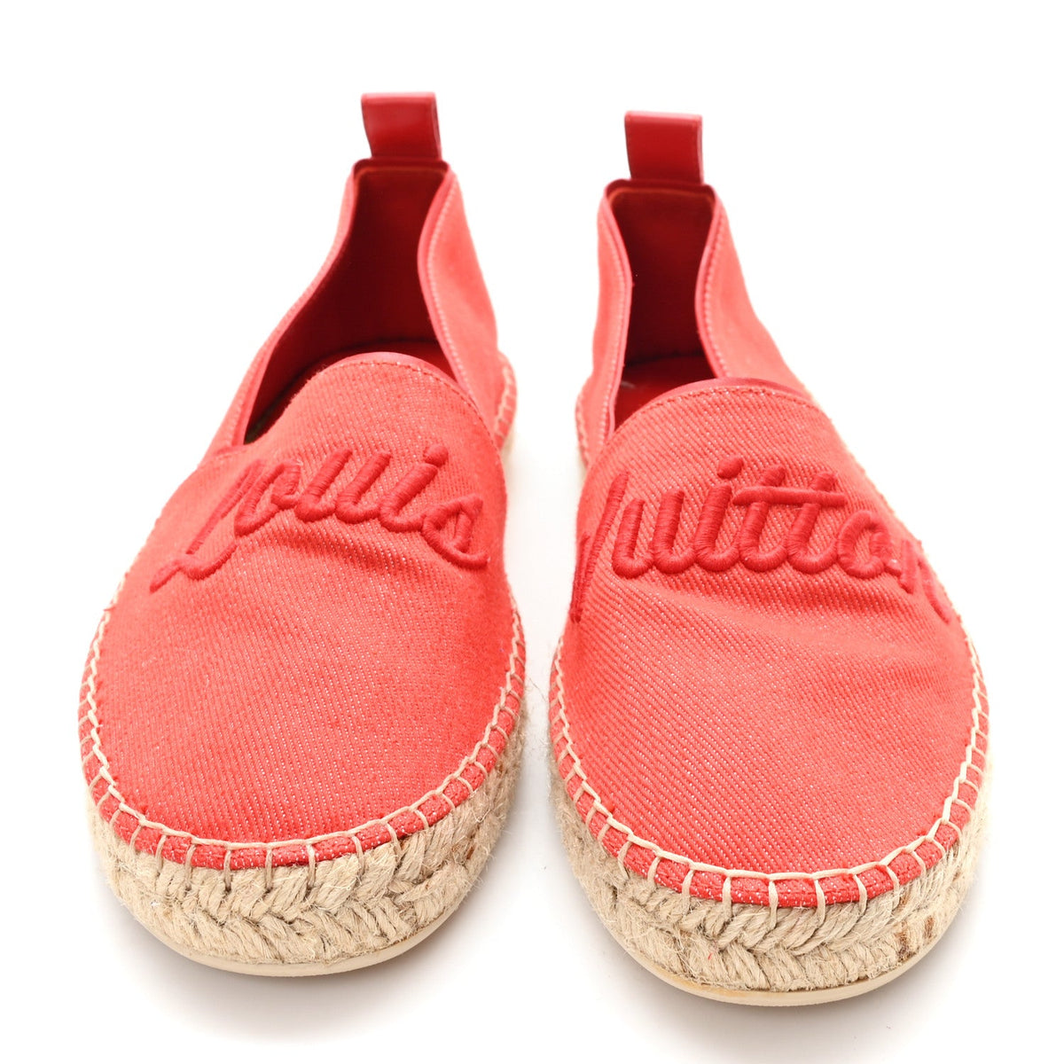 Canvas Waterfall Espadrille 38 Rouge