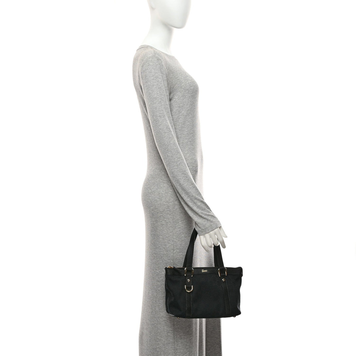 Monogram Small Abbey Tote Black
