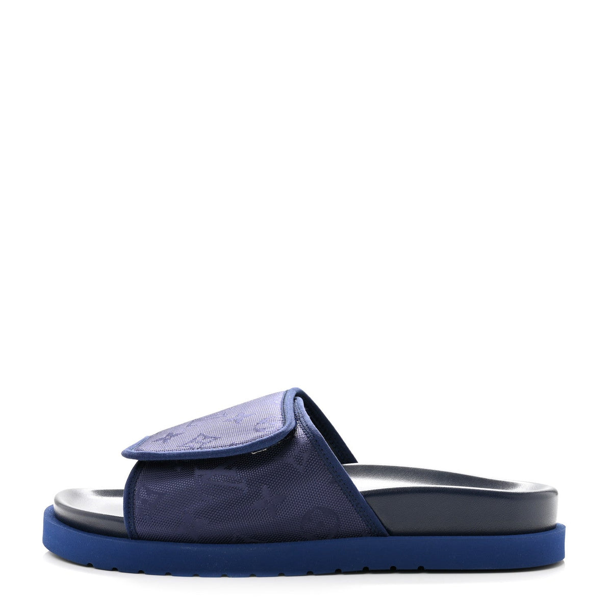 Monogram Mens Miami Mules 8.5 Navy Blue