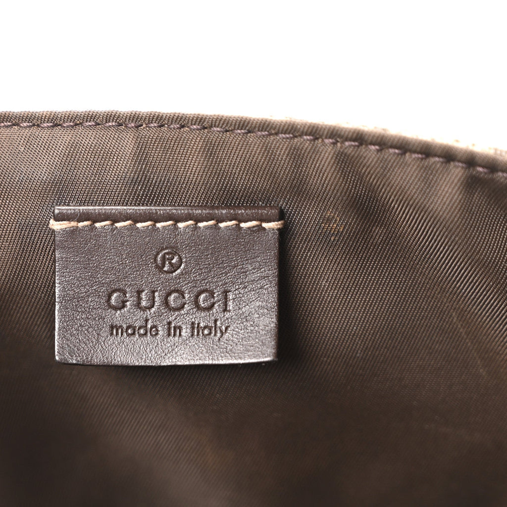 GG Plus Monogram Messenger Diaper Bag Dark Brown