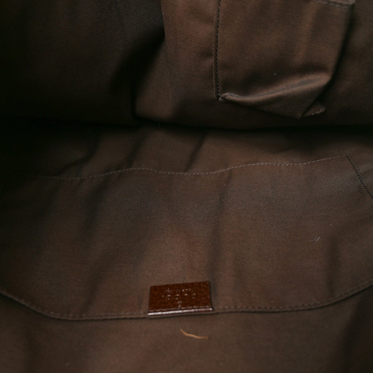 GG Monogram Medium Handle Vertical Tote Bag Dark Brown