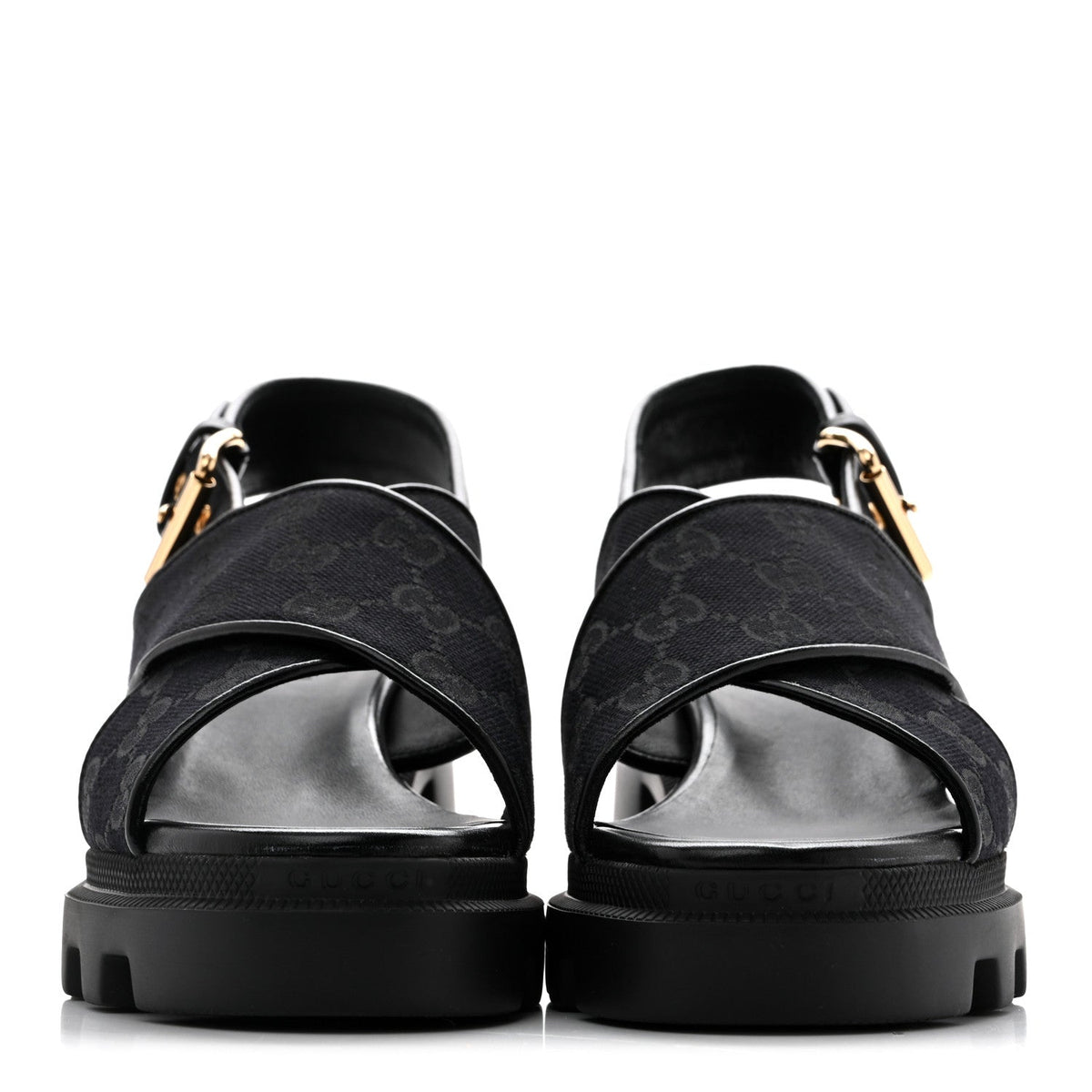 Monogram Granada Kid Trip 40/72mm Lug Sole Sandals 38 Black