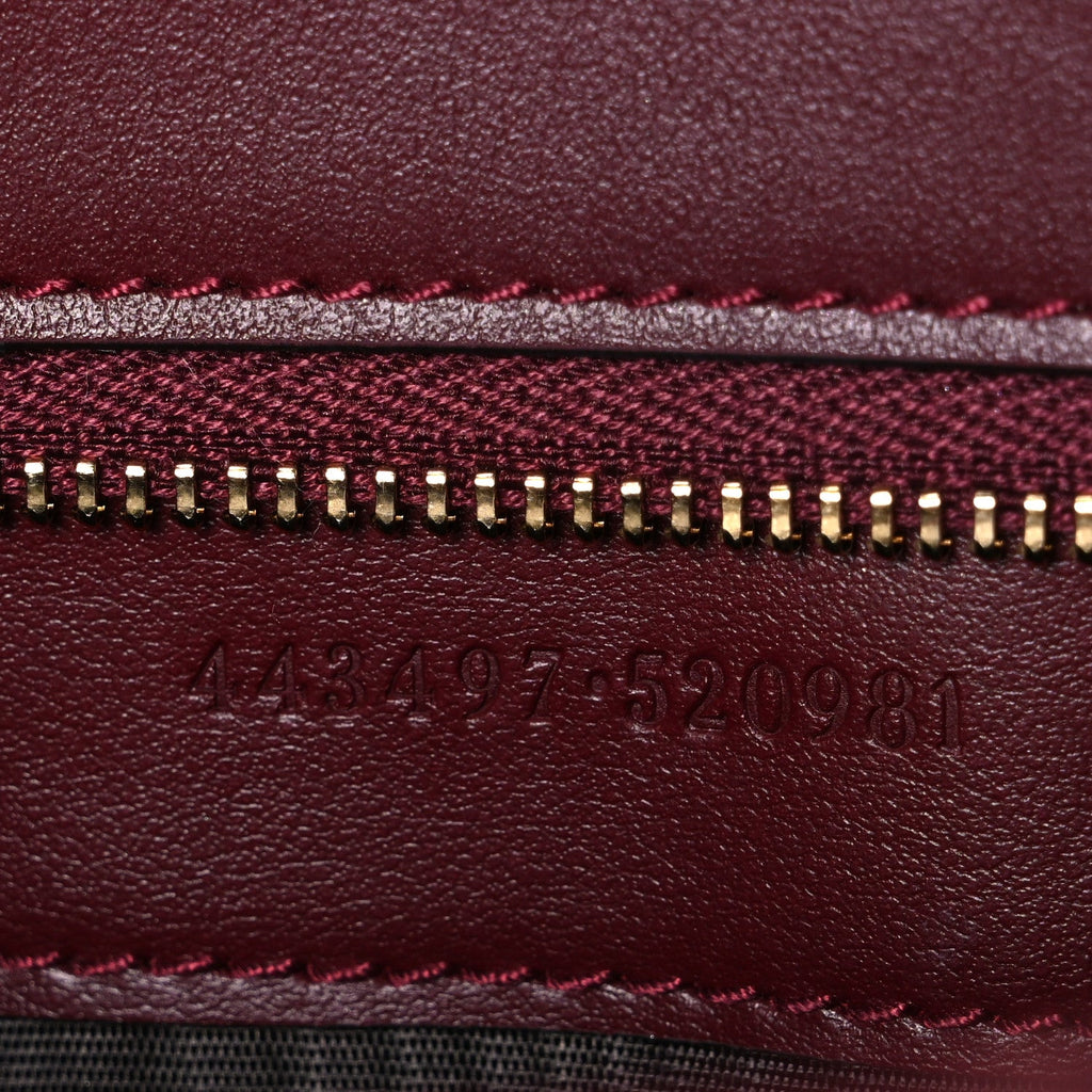 Lambskin Matelasse Small GG Marmont Shoulder Bag  Rosso Ancora