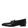 Goatskin Womens Paris Loafers 38.5 Black