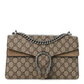 GG Supreme Monogram Small Dionysus Shoulder Bag Taupe