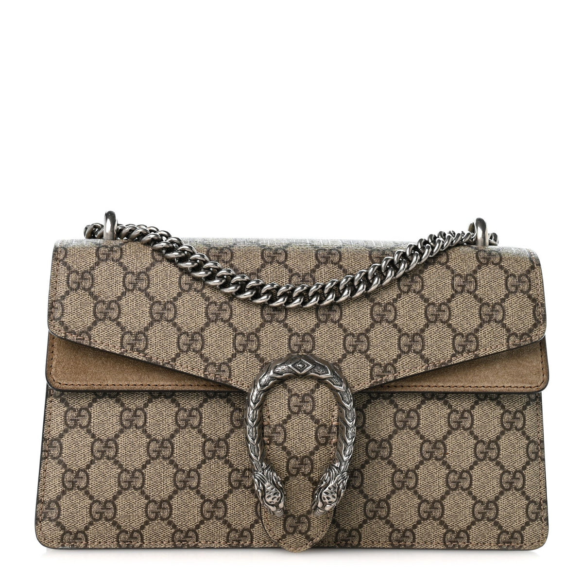 GG Supreme Monogram Small Dionysus Shoulder Bag Taupe