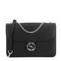 Dollar Calfskin Interlocking G Shoulder Bag Black