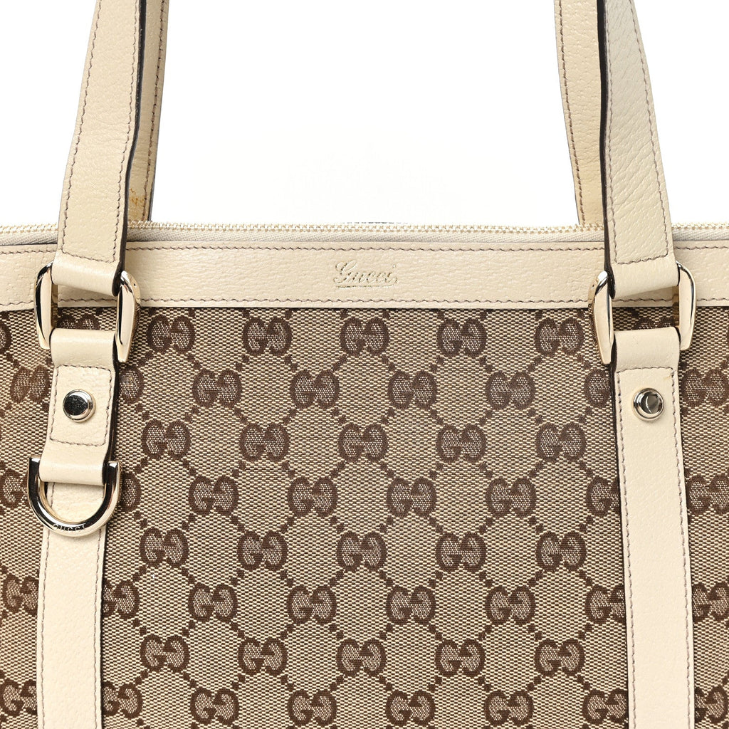 Monogram Medium Abbey Tote Off White