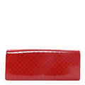 Patent Microguccissima Small Broadway Clutch Red