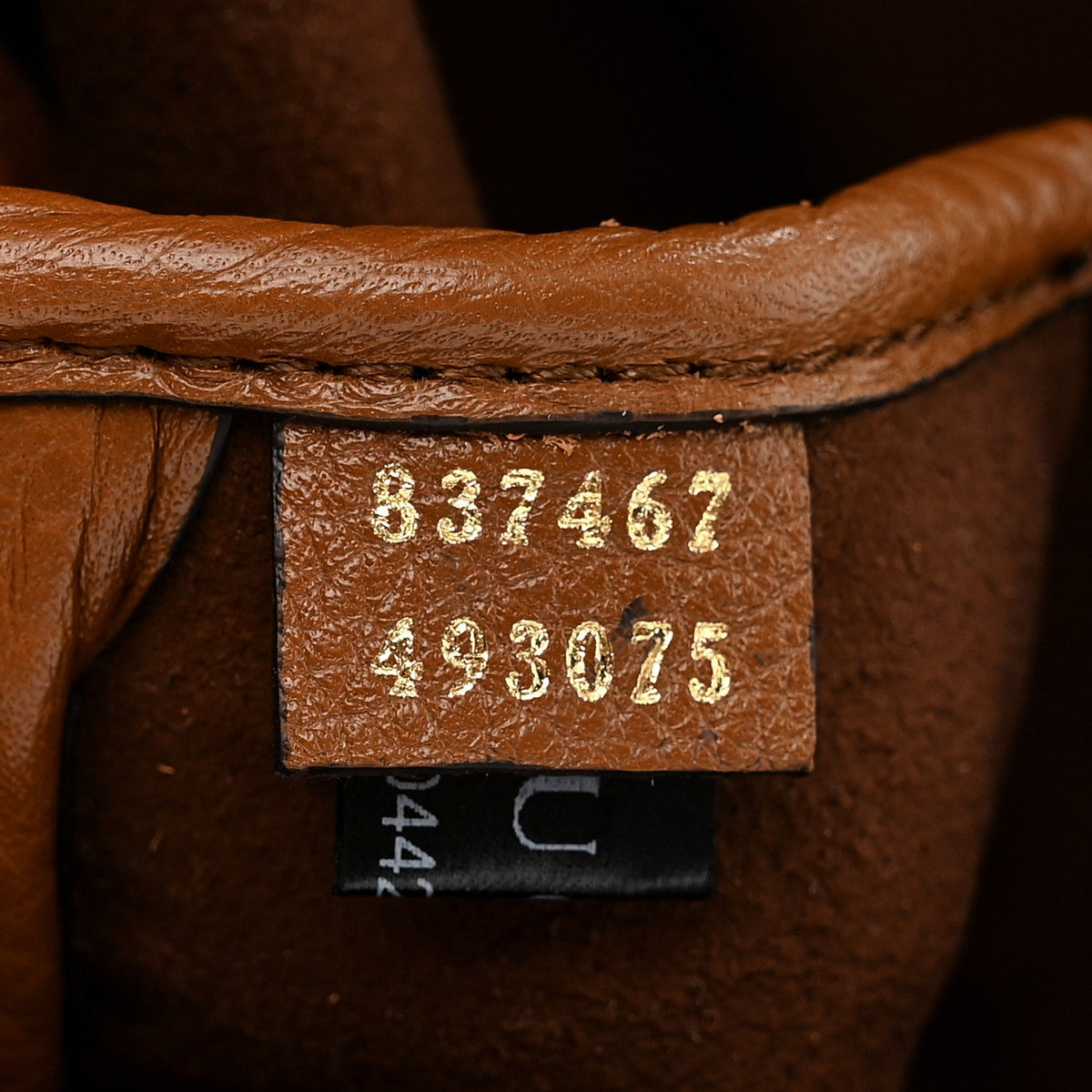 Grained Calfskin Softbit Medium Shoulder Bag Brown