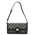 GG Monogram Mini Luce Shoulder Bag Beige Blue