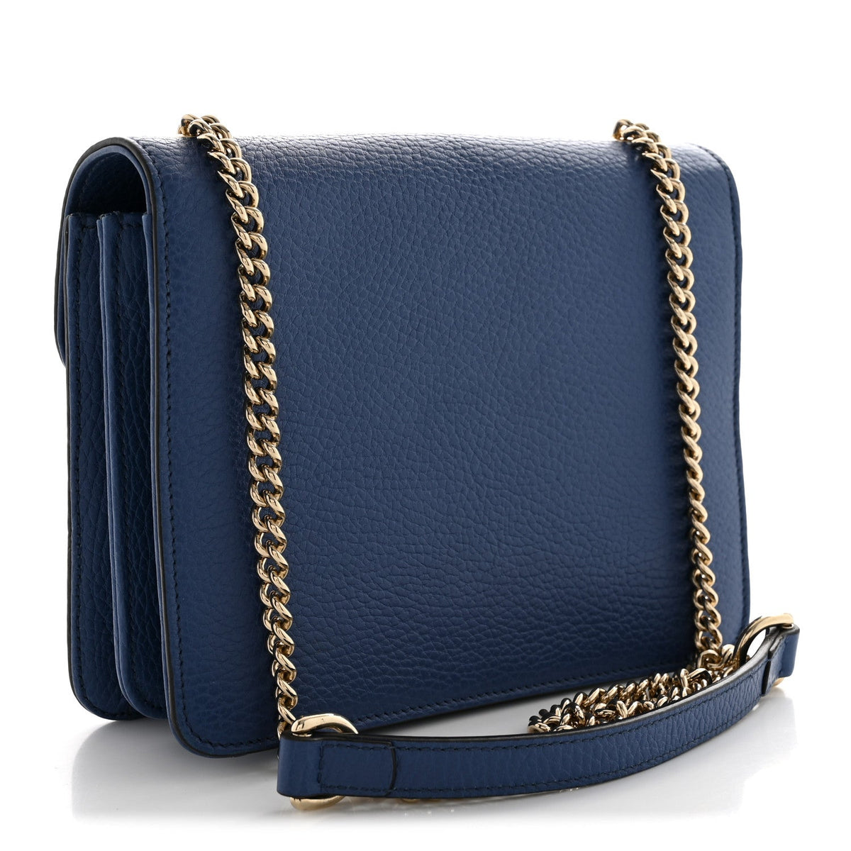 Dollar Calfskin Small Interlocking G Shoulder Bag Caspian